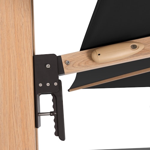 doppler Pendelschirm ALU WOOD 400 x 300 LED, Aluminium Esche-Optik / 100 % Polyester 180 g/m²