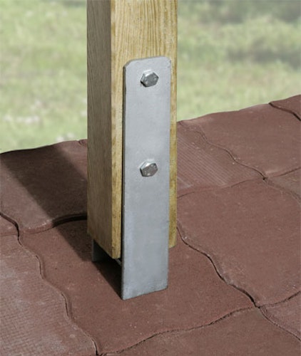 Weka H-Anker-Set für Carport Optima DeLuxe (Gr. 1) (8 Anker für 12 x 12 cm Pfosten)