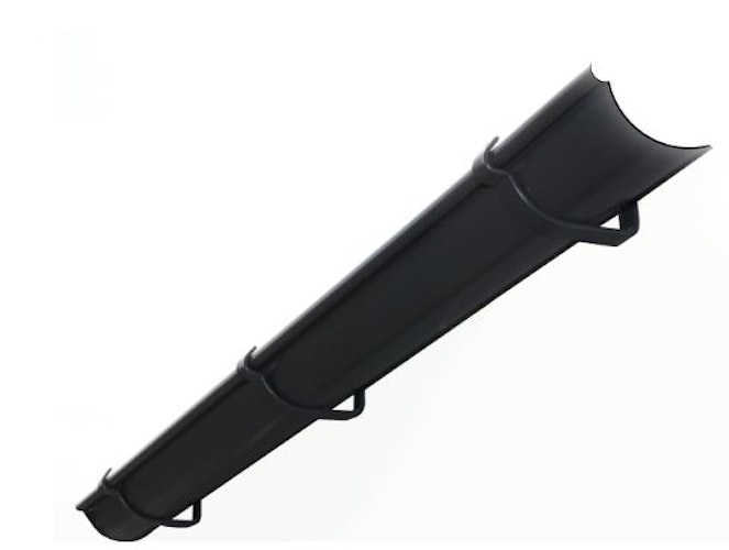 Skan Holz Regenrinnen Verlängerungs-Set für seitlichen Anbau 167 cm, anthrazit