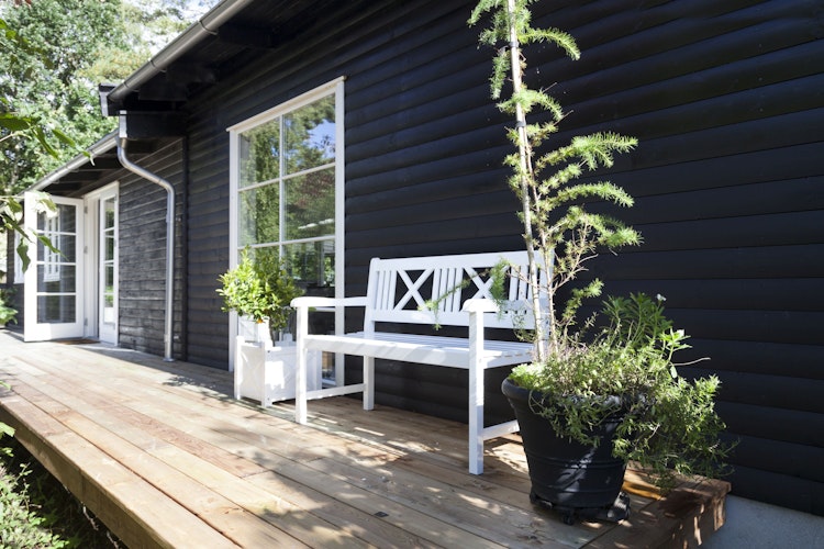 Cinas Bank ROSENBORG, Mahagoni Weiß