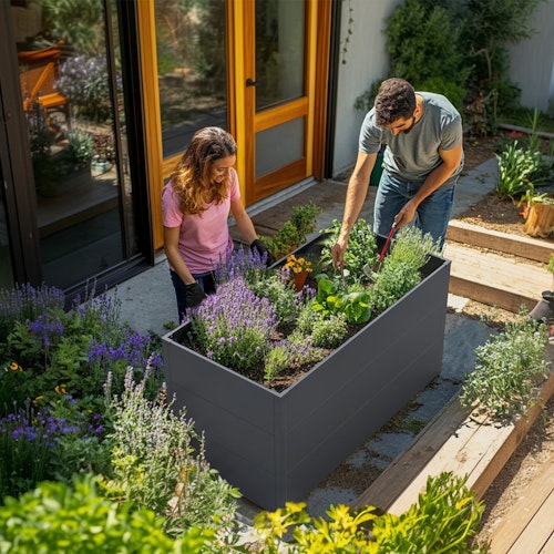 KGT Hochbeet UrbanGrow L - B 149 x T 74 x H 78 cm