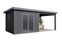 Vorschaubild Wolff Finnhaus WPC Gartenhaus Solaro im Rhombus-Design - 28 mm
