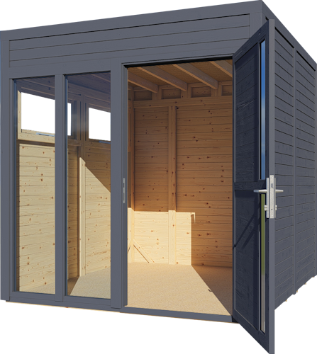 Bertilo Gartenhaus Cubus 2 Office - 19 mm