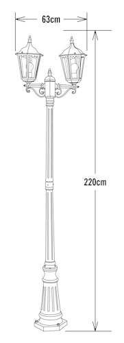 Konstsmide Stehleuchte Firenze, 2-flammig, versch. Farben