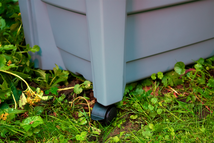 KHW Calypso Pflanzkasten auf Rollen mit Bewässerungssystem + Spalier