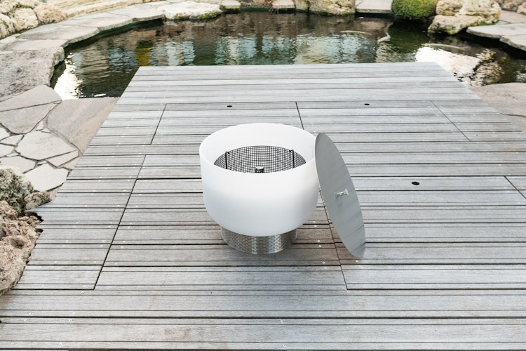 QFlame Feuerschale Set Basket Stainless Steel