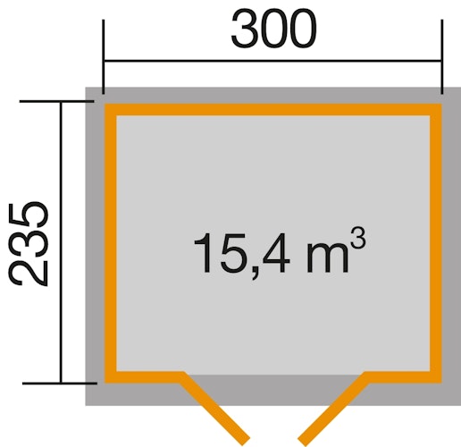 Weka Gartenhaus 122 - 28 mm