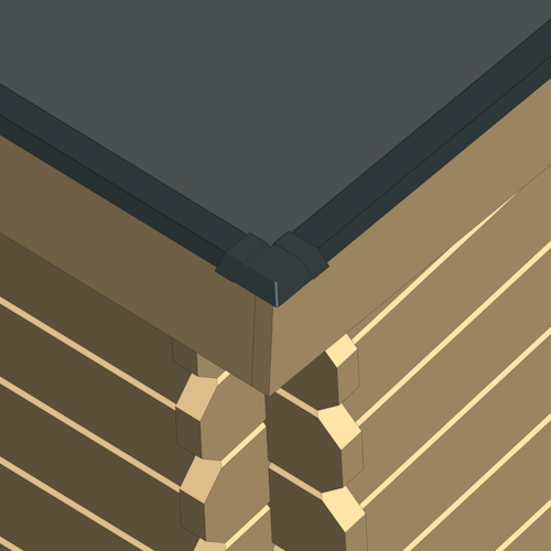 Eckwinkel für die Blendenabdeckungen Typ 1b 30 mm (4er Set 90°)