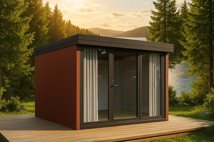 Wolff Finnhaus Design-Gartenhaus Orland 3334 isolierverglast - 94 mm  