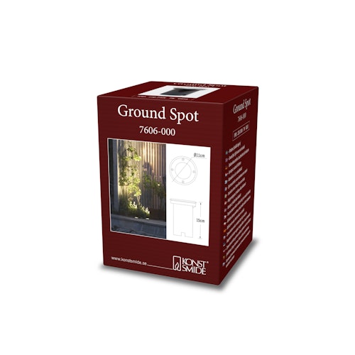 Konstsmide Bodeneinbaustrahler Halogen, 230V, rund (7606-000)