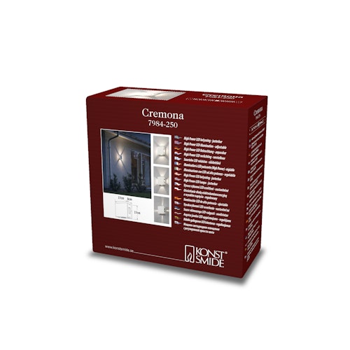 Konstsmide Wandleuchte Cremona, weiss, HighPowerLED (7984-250)