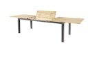Vorschaubild Diamond Garden Ausziehtisch PORTO, Edelstahl Dunkelgrau / Recycled Teak