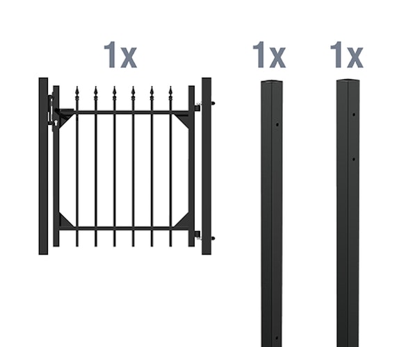 Alberts® Einzeltor-Set Chaussee zum Einbetonieren