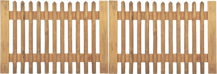 T&J Senkrechtzaun Doppeltor