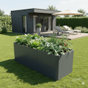 Vorschaubild Premium Hochbeet aus Stahl anthrazit 200 x 80 x 75 cm