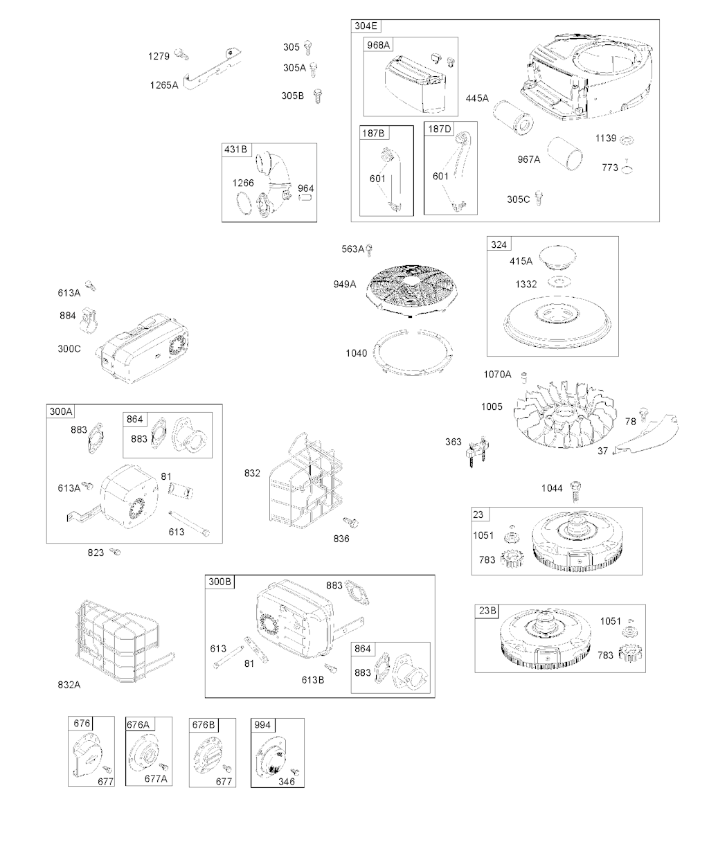 Explosionszeichnung Ersatzteile