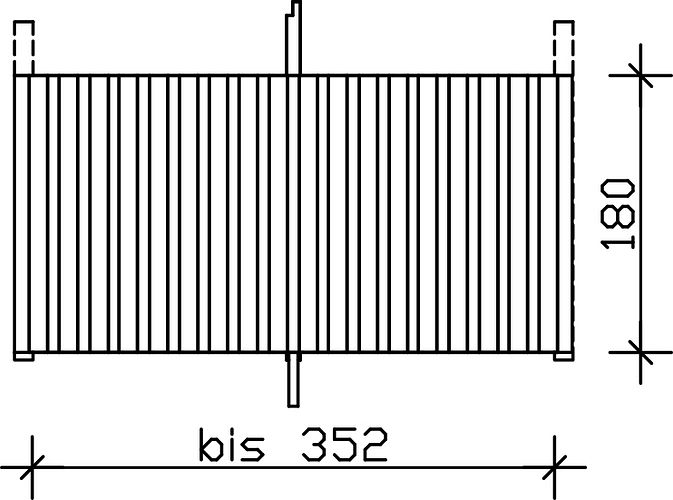 Skan Holz Rückwand für Leimholz Einzel- Carports - Deckelschalung