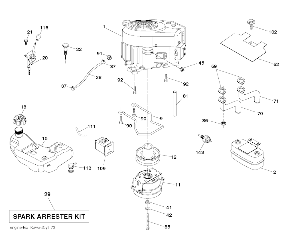 Explosionszeichnung Ersatzteile