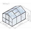 Vorschaubild KGT Gewächshaus Rose Typ III