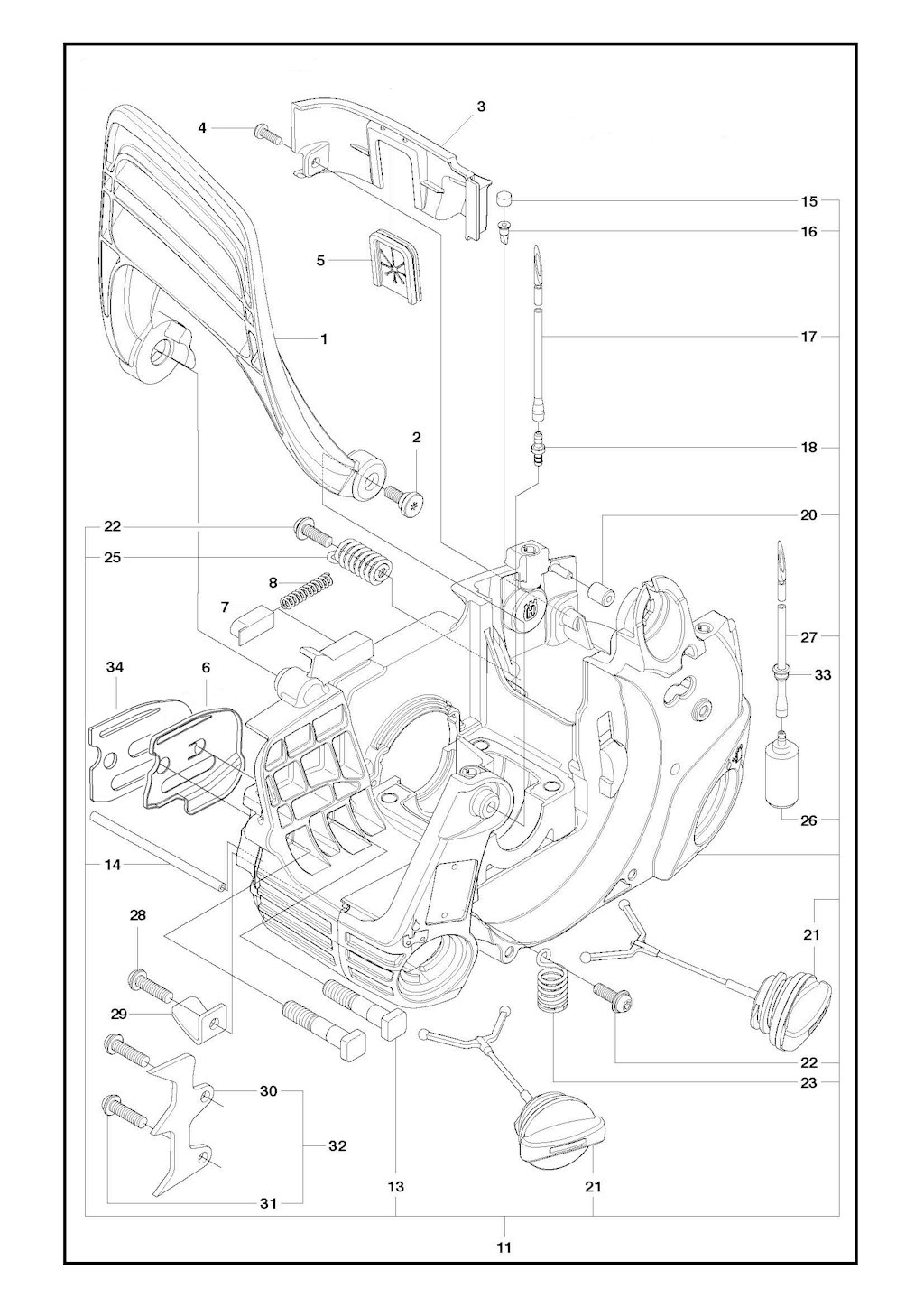Explosionszeichnung Ersatzteile