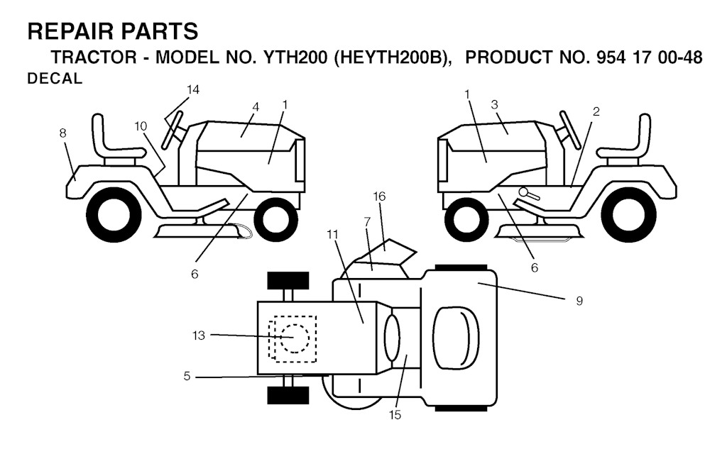 Explosionszeichnung Ersatzteile