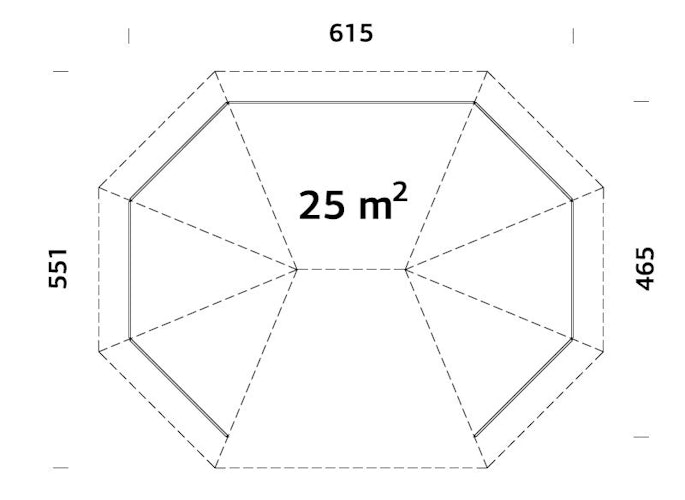 Palmako Pavillon Betty 25,0 m²