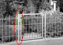 Alberts® Zaunsystem Madrid Anschlagpfosten für EinzeltorZubehörbild