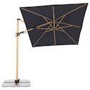 Vorschaubild doppler Pendelschirm ALU WOOD 300 x 220, Aluminium Esche-Optik / 100 % Polyester 180 g/m²