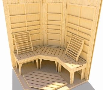 Weka IR Kabine mit wekaTherm FlÃ¤chenstrahler