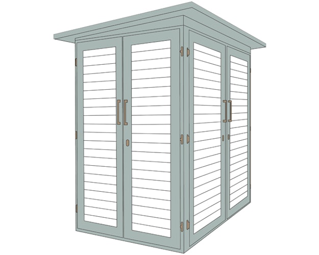 Weka Gartenschrank Geräteschrank Garten [Q] Kompakt