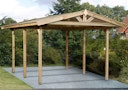 Vorschaubild Weka Satteldachcarport 611 (Holzcarport)