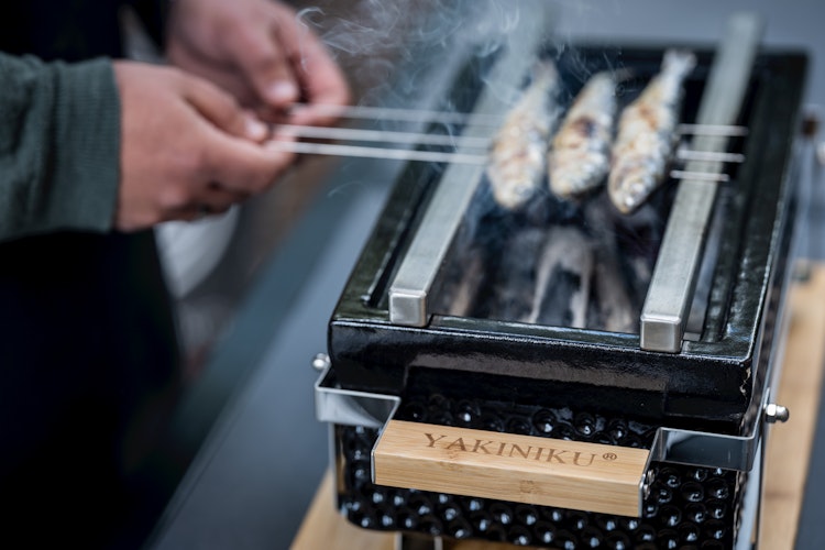 Yakiniku Shichirin Yakitori Edelstahlstangen (2 Stück)