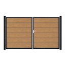 Vorschaubild GroJa BasicLine Premium Doppeltor Rahmen Aluminium Anthrazitgrau 3000 x 1800 mm