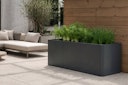 Vorschaubild Premium Hochbeet aus Stahl anthrazit 200 x 80 x 75 cm