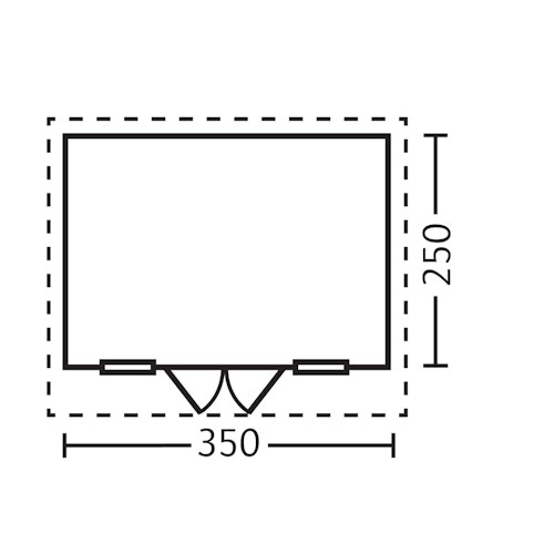 Skan Holz 28 mm Gartenhaus Ostende 1