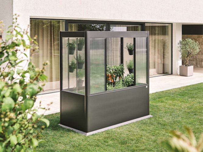 Biohort Gewächshausaufsatz Florentina für Hochbeet/Belvedere 2x1 & 2x0,5