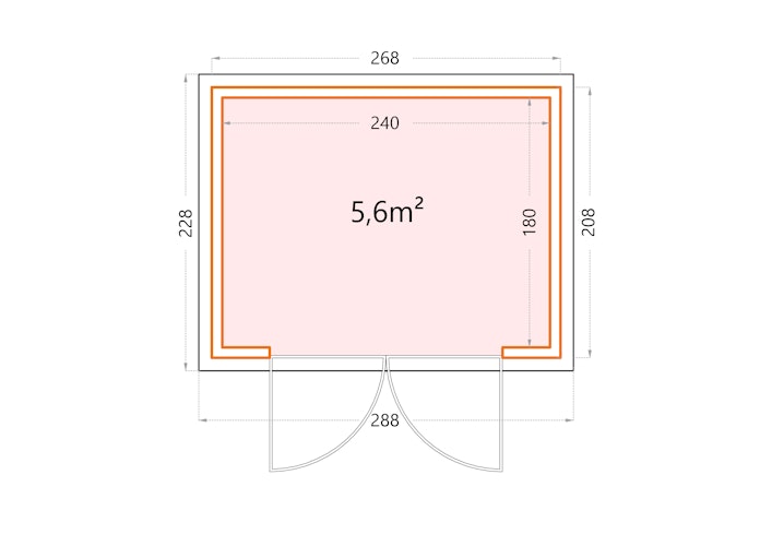 Telluria Metallgerätehaus Classico 2721