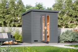 Karibu Gartensauna Saunahaus Hyun Aktionsangebot inkl. gratis Saunaofen im Wert von 599,99 €