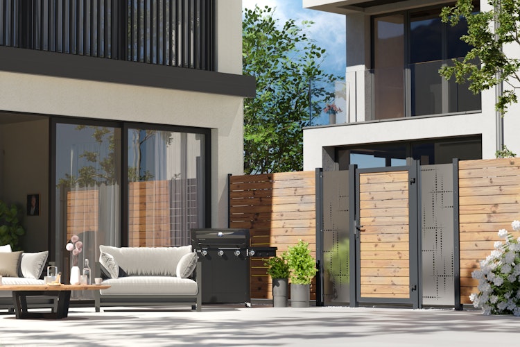 TraumGarten SYSTEM Rhombus Thermo Tor Anthr.-Rahmen 98 x 180