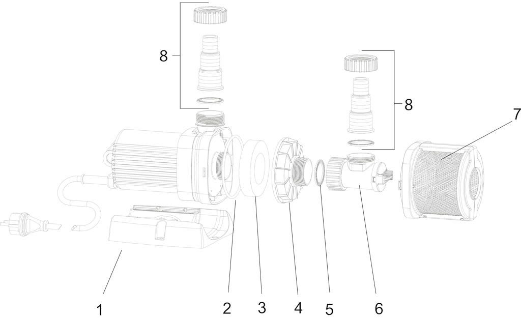 Explosionszeichnung Ersatzteile