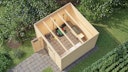 Vorschaubild Weka Design-Gartenhaus Batu - 28 mm - Modern Storage