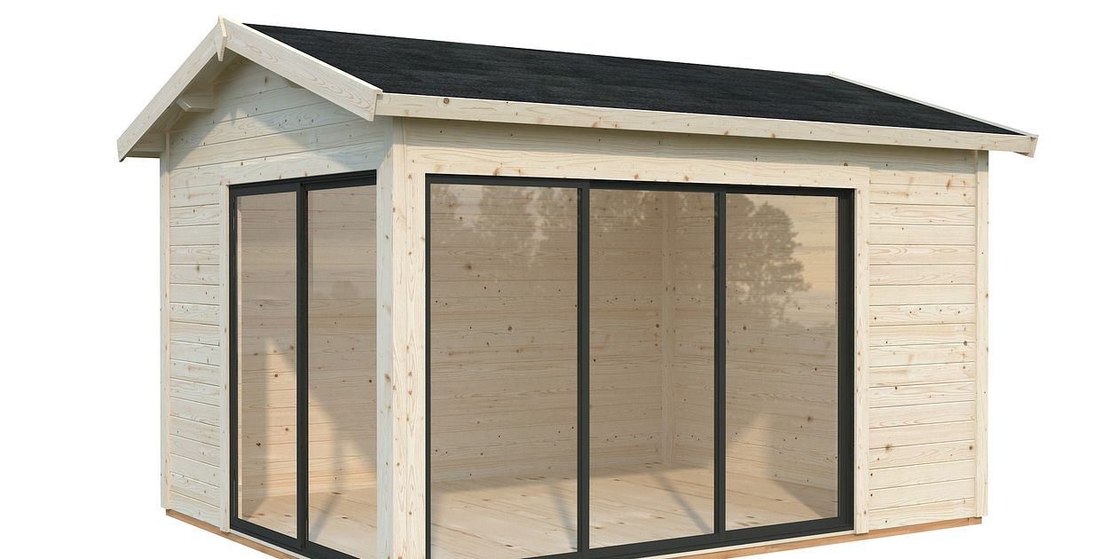 Palmako Gartenhaus Amanda 11,2 m² Slide - 44 mm kaufen