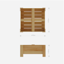 Vorschaubild Ante Pflanzgefäß B95 x T92 x H45 cm