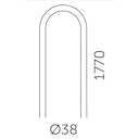 Vorschaubild ALLUX Rohr-Ständer 1007 für Briefkasten