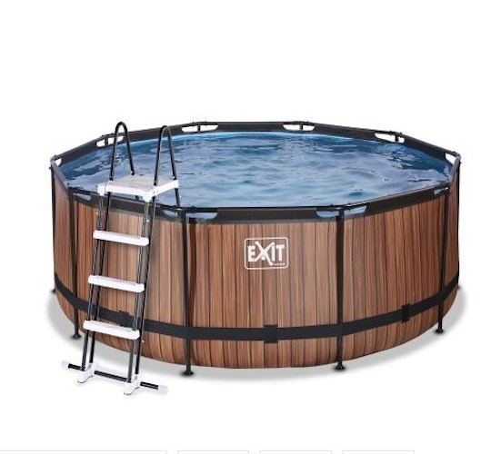 Exit runder Rahmenpool mit Sandfilteranlage (Höhe 122 cm)