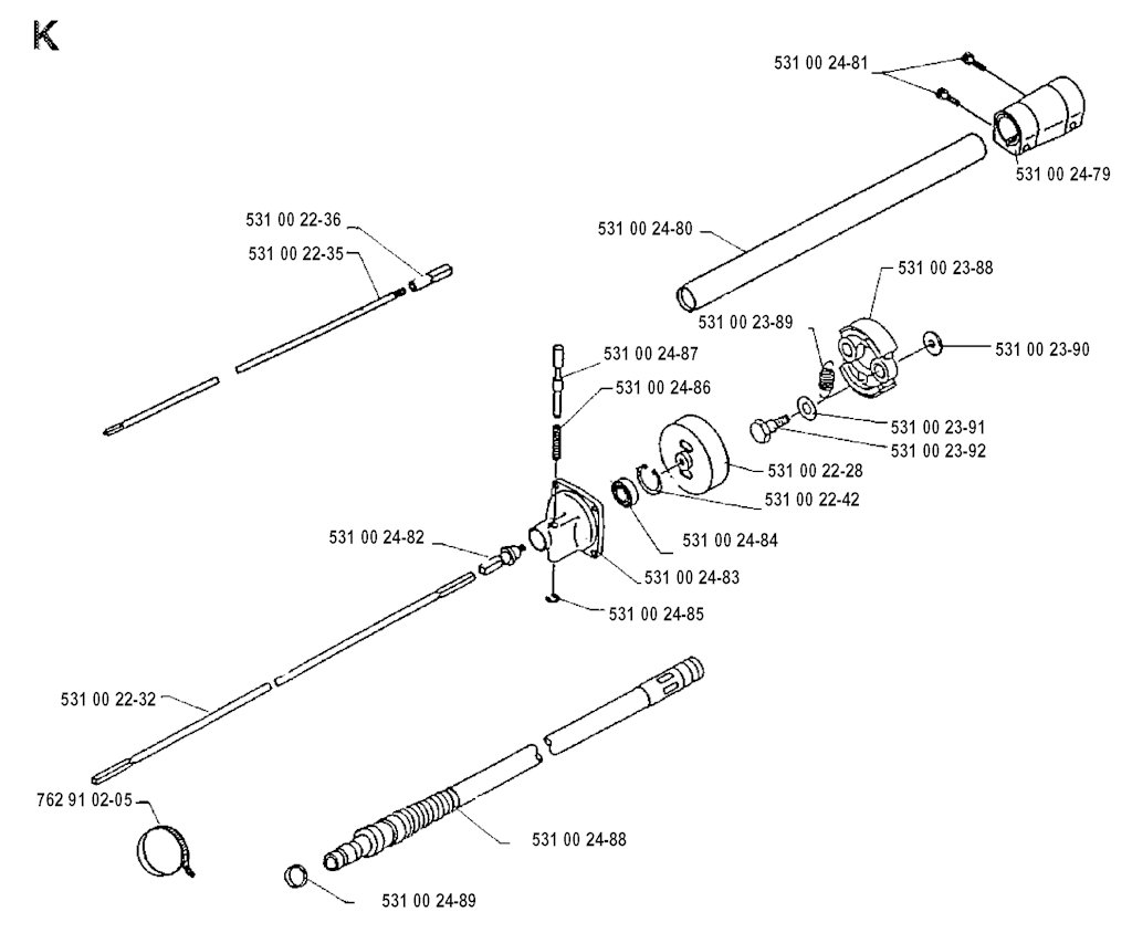 Explosionszeichnung Ersatzteile