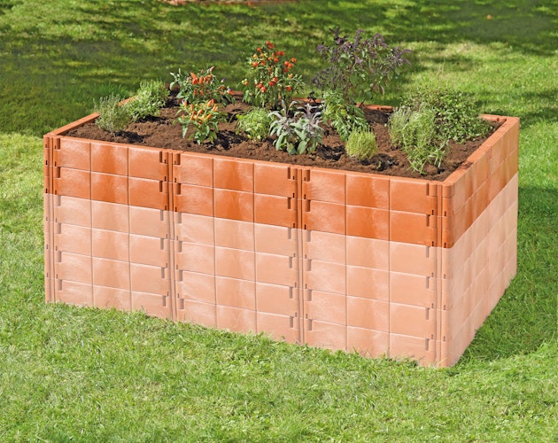 Juwel Aufbausatz für Hochbeet PROFILINE Gr. 2 terracotta