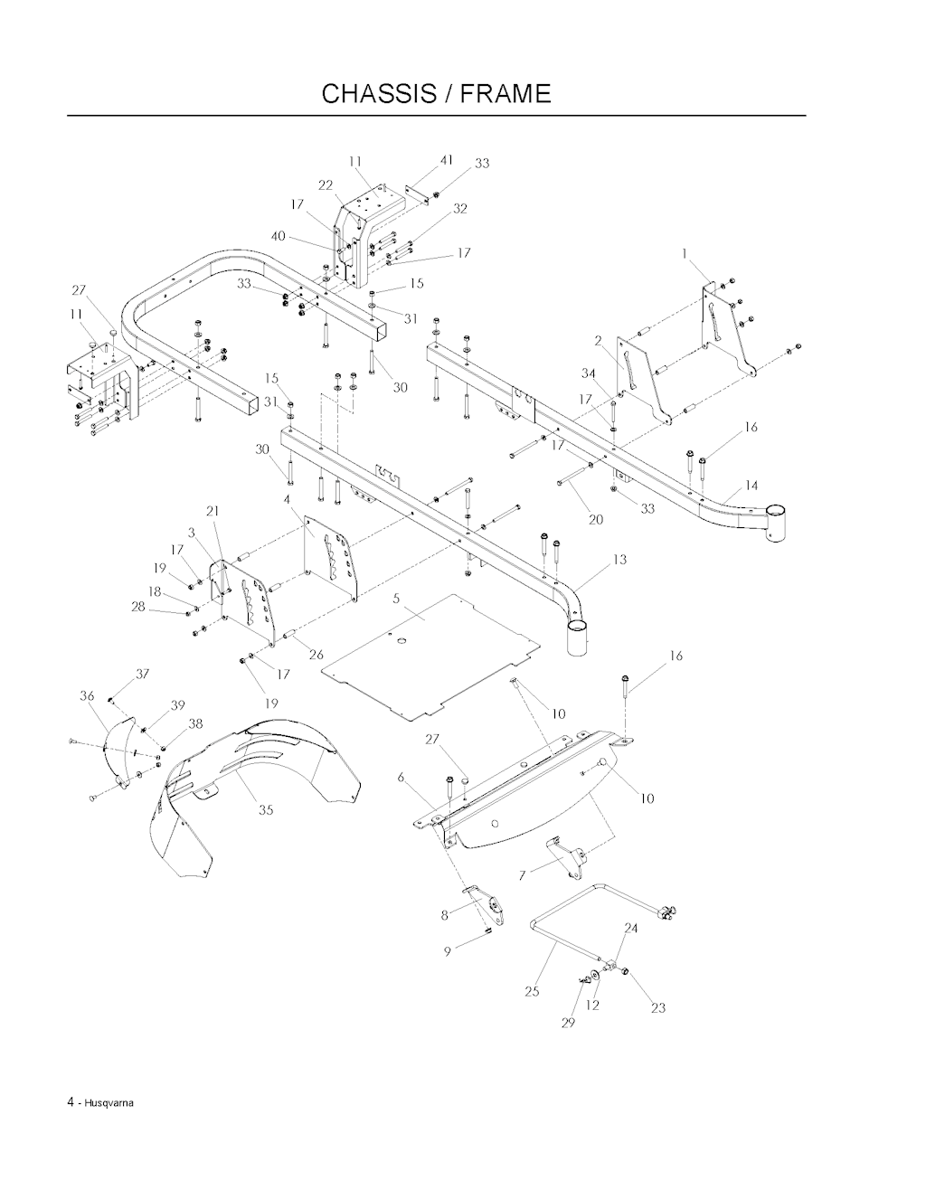 Explosionszeichnung Ersatzteile