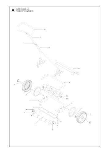Husqvarna Rasenmäher gelegentliche Nutzung 964944001 Husqarna Spindelmäher 540