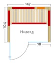Vorschaubild Infraworld Infrarotkabine Vario Natura 147 Glas inkl. 5-teiligem gratis Zubehörset